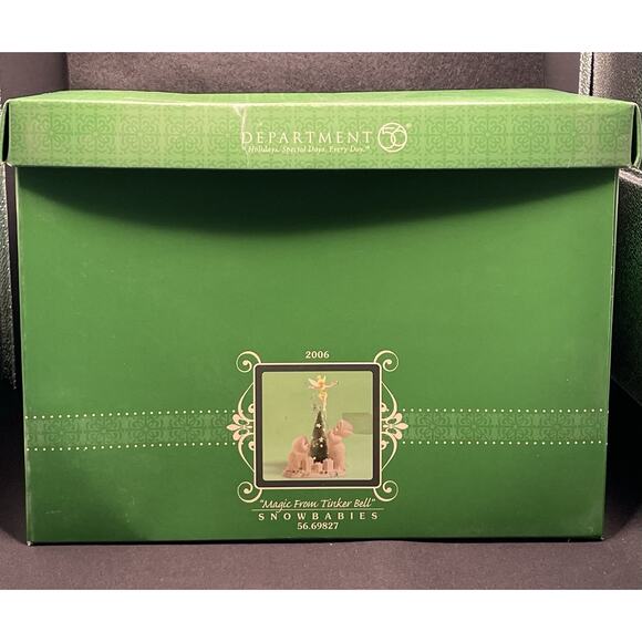 Dept 56 “Magic From Tinker Bell” Snowbabies in Original Box Excellent Condition! - Picture 8 of 8